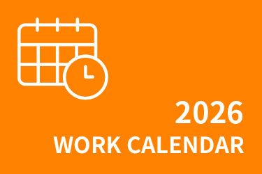THOUSLITE work calendar for 2026