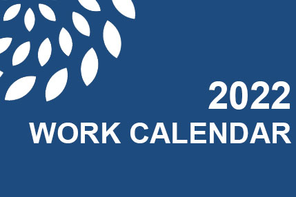 THOUSLITE work calendar for 2022